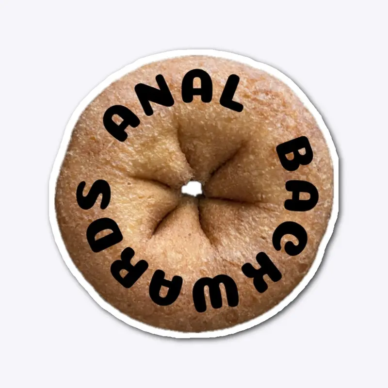 Backwards Donut Sticker 